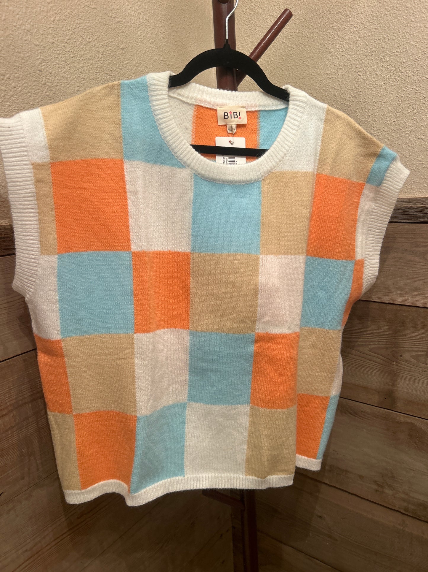 Patchwork Sweater Vest