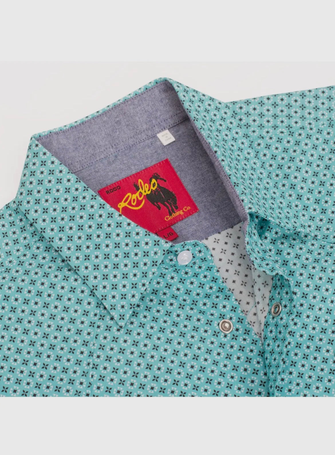 Teal Button Up - Mens