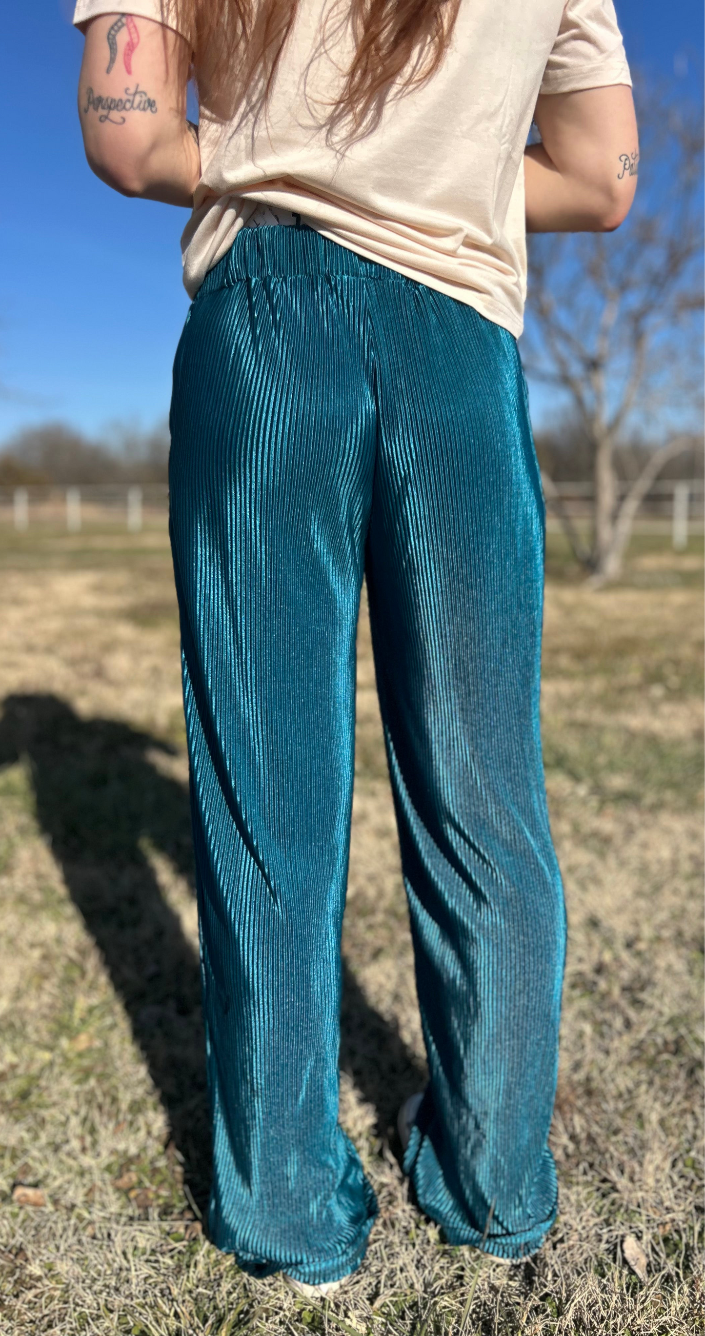 Plisse Pant