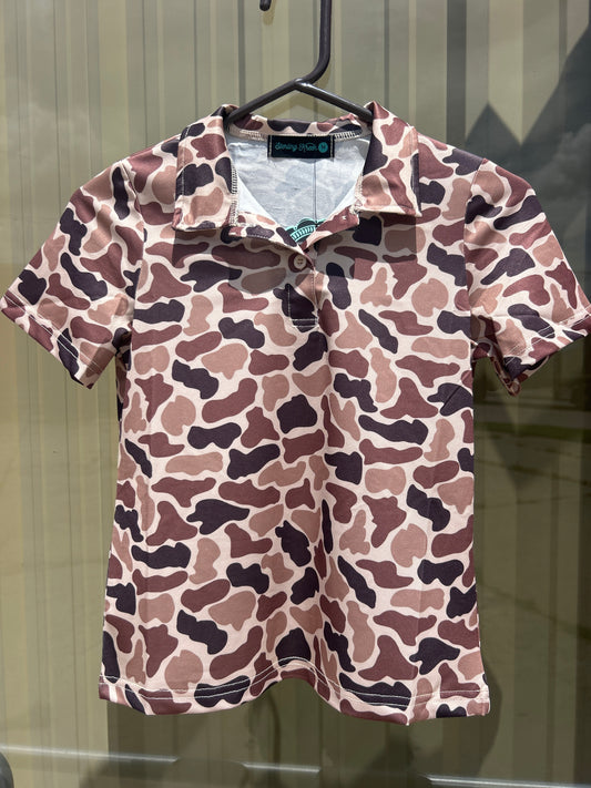 Kids Camo Polo
