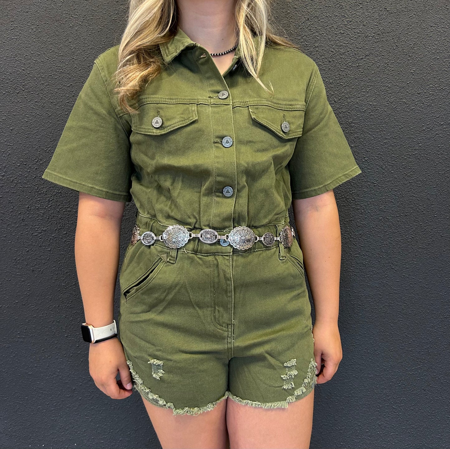 Olive Romper