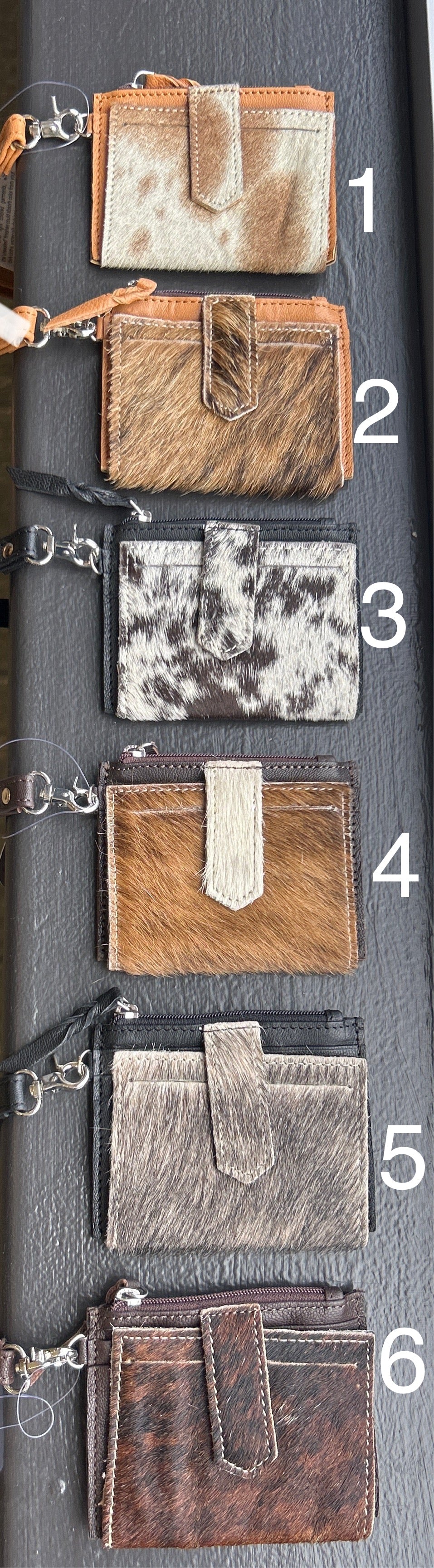 Cowhide Wristlet