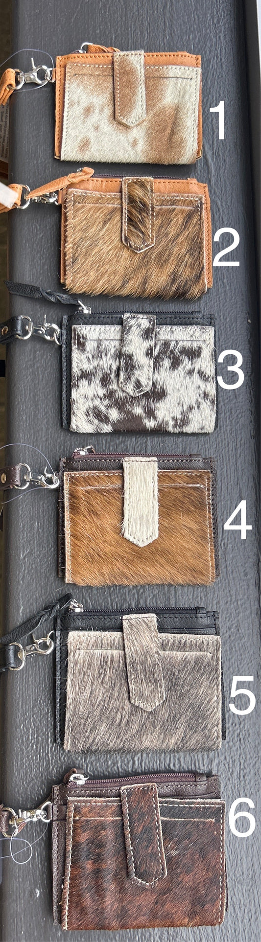 Cowhide Wristlet