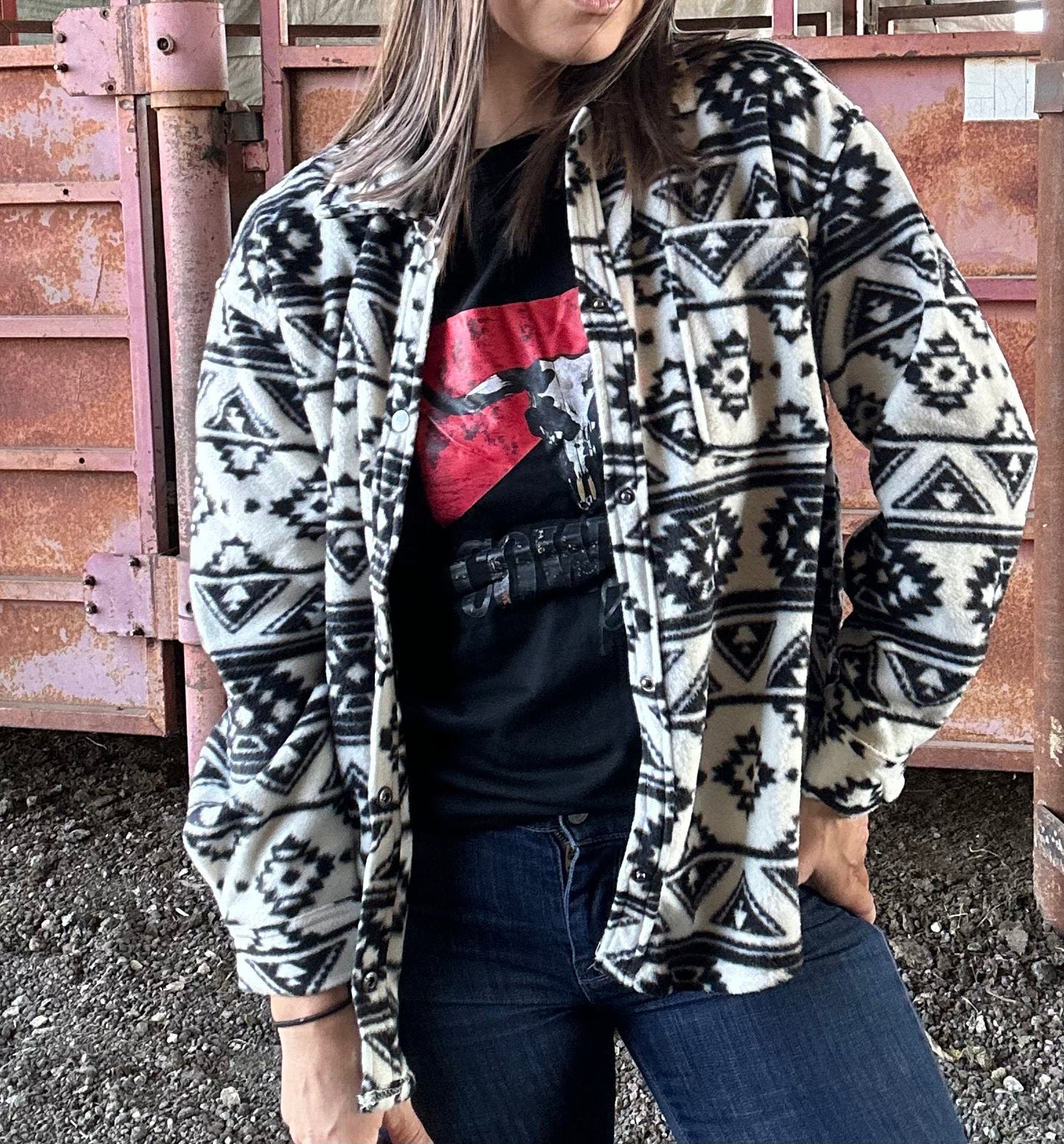Aztec Fleece Shacket