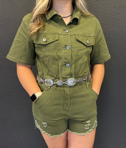 Olive Romper