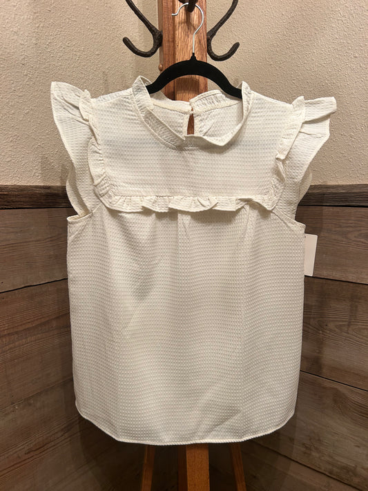 Ruffle Sleeve Blouse
